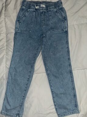 GAP Girls Light Blue Elastic Waist Easy Pull On Denim Jeans size 10